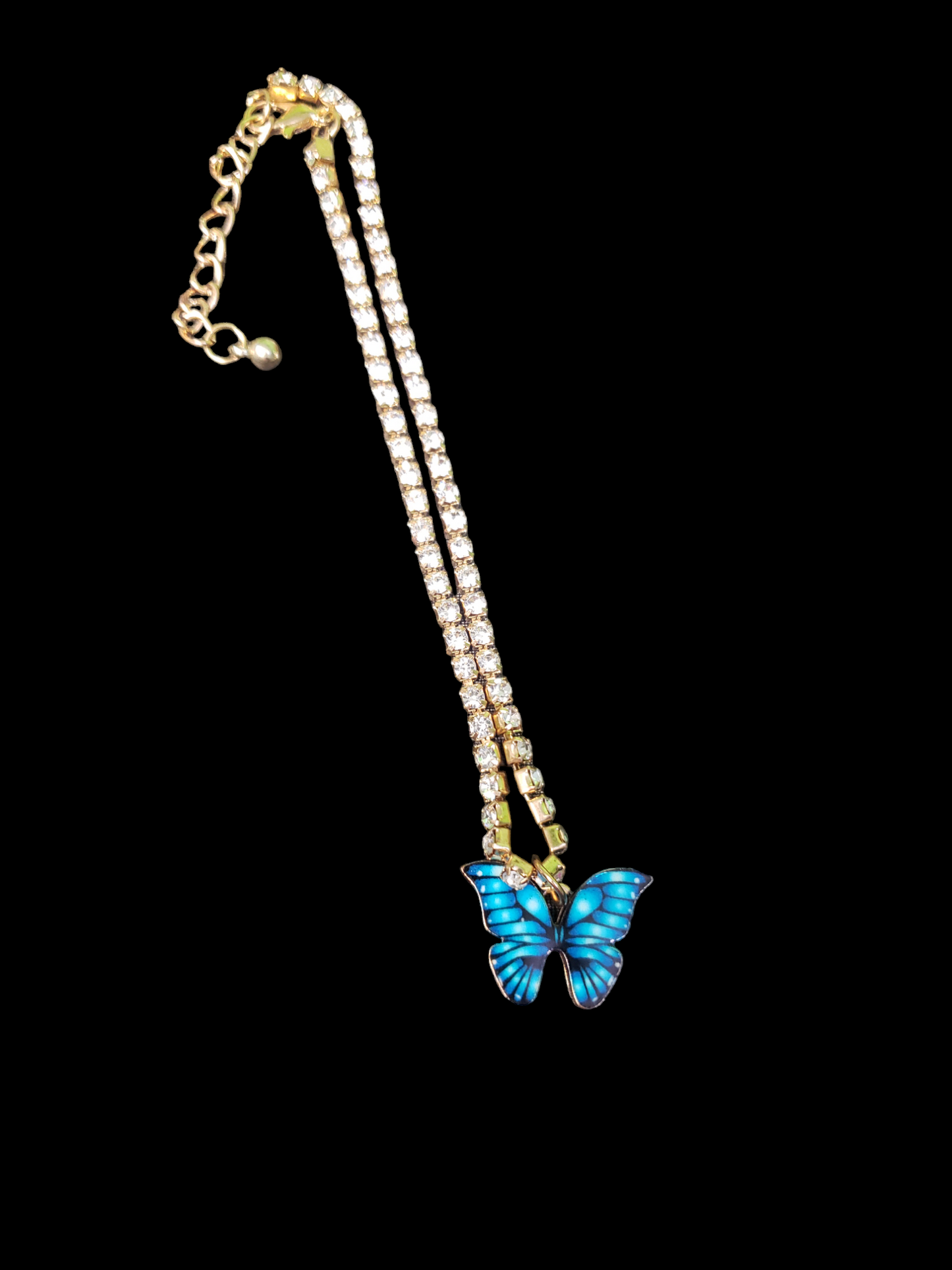 Blue Butterfly Anklet